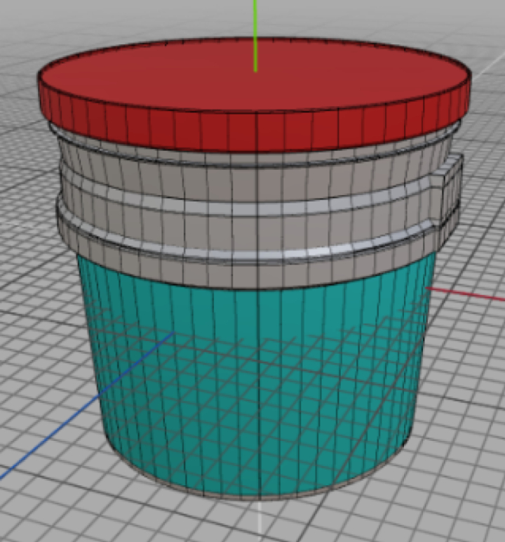 Cubeta en 3D