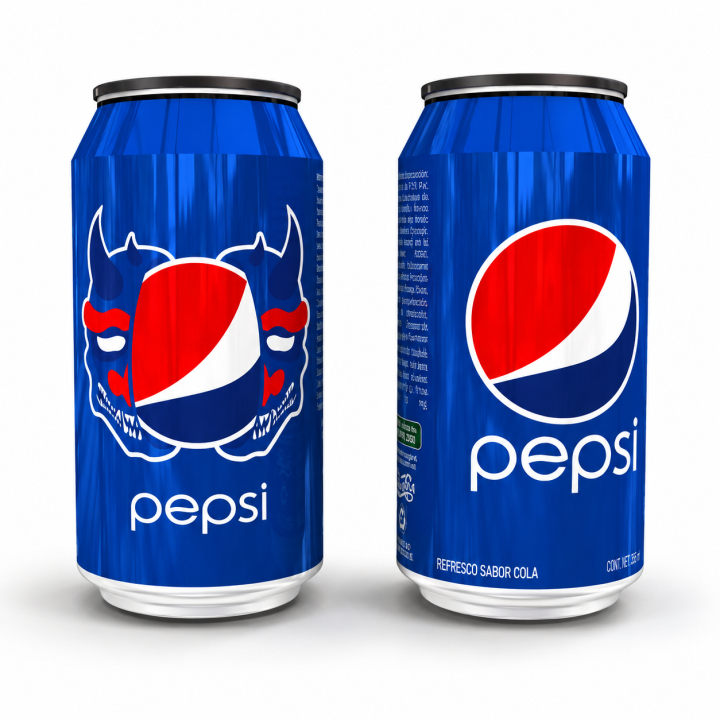 lata de pepsi modelo demonio japones, oni