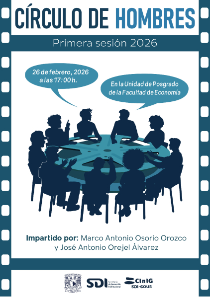 Cartel circulo de hombres