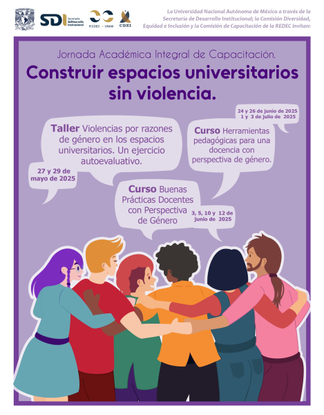 Cartel construir espacios universitarios sin violencia
